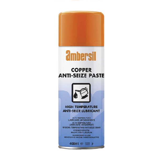 Spray. COPPER ANTI-SEIZE PASTE. Lubricante antigripante para alta temperatura. 400ml. AMBERSIL